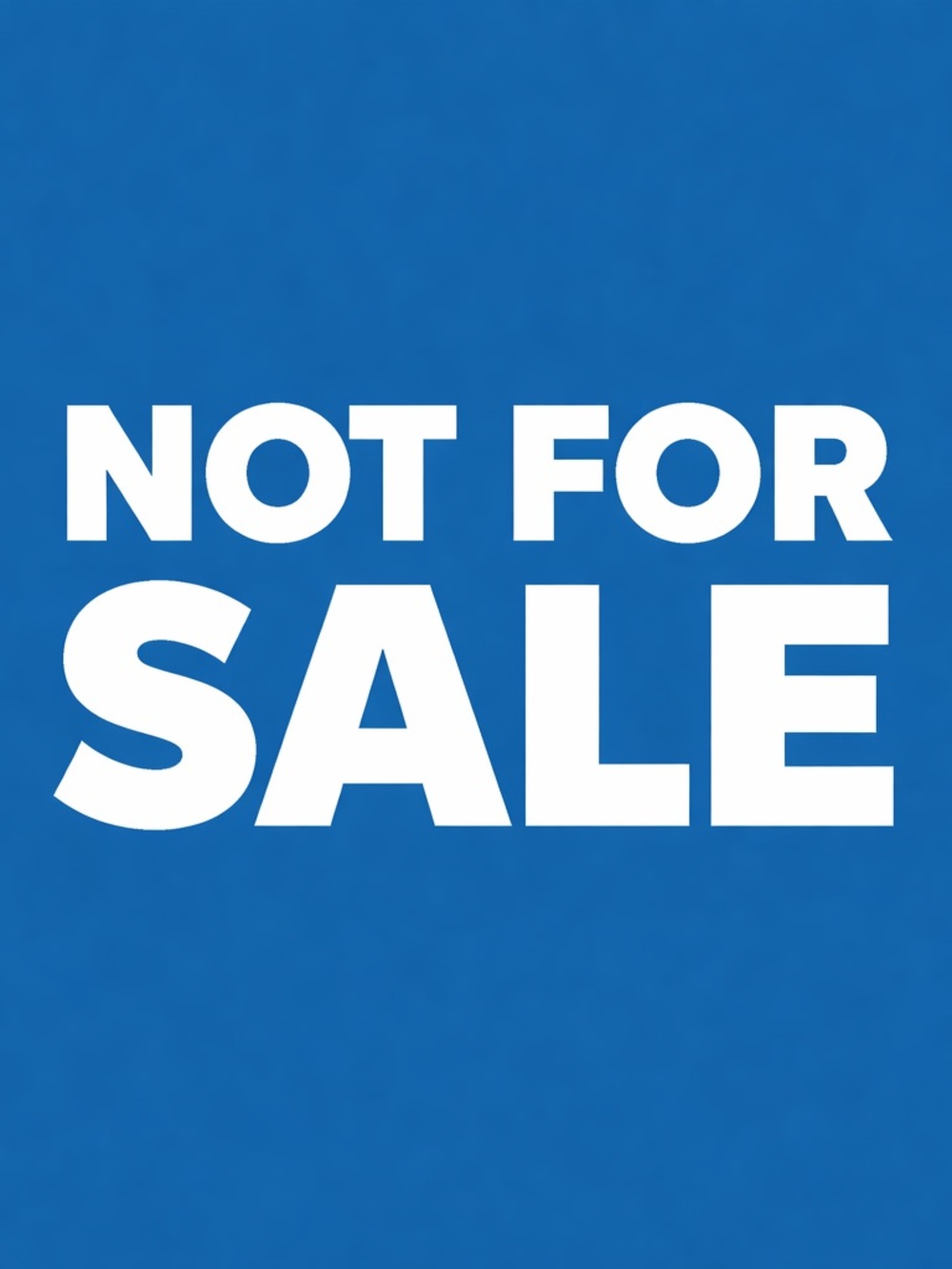 Not for sale